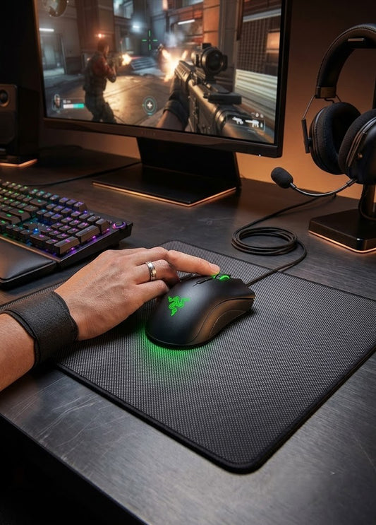 Razer DeathAdder Essential (2021) Wired Gaming Mouse Ergonomic High-Precision Optical Sensor for PC and Laptop Gaming
