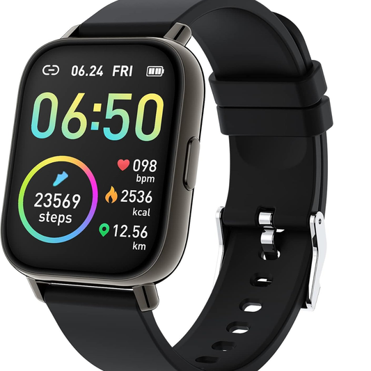 Smart Watch 1.69” Fitness Tracker – Heart Rate, Sleep Monitor & IP68 Waterproof (iOS/Android)