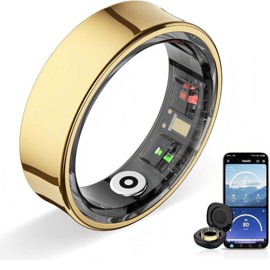 Smart Health Tracking Ring – Sleep, Heart Rate & Blood Oxygen Monitor for iOS & Android