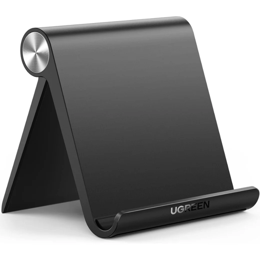 iPad Stand Tablet Desk Holder Adjustable Foldable Tablet Stand for iPad, Samsung Galaxy Tab and Other Tablets with Stable Anti-Slip Design
