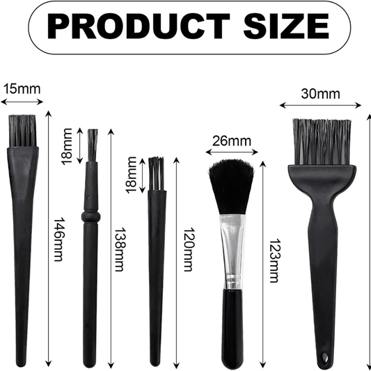 5PCS Keyboard Cleaning Kit | Anti-Static Brush Set for Keyboard, Camera & Electronics