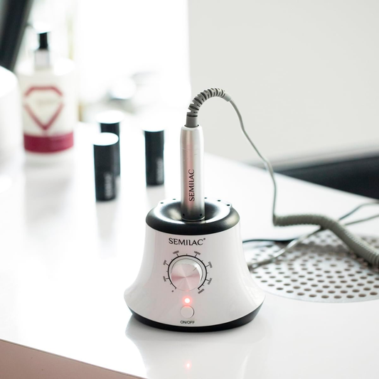 Semilac Electric Nail Drill 24W – 30000RPM Nail File for Gel, Acrylic & Manicure Use
