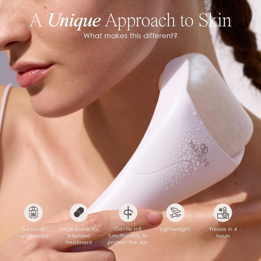 Project E Beauty Ice Roller – Cold Therapy Face & Eye Massager for Puffiness & Dark Circles
