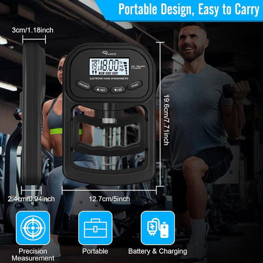 Ryaco Digital Hand Grip Strength Tester with LCD Display