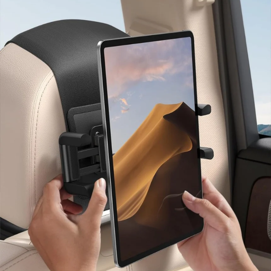 Lamicall 360° Rotating Car Tablet Holder for Kids, Foldable Backseat Headrest Mount with Silicone Wide Clip for iPad, Tablets & Smartphones 6.1-13 Inches