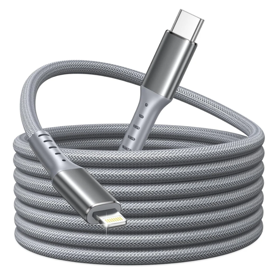 3M USB-C to Lightning Cable Fast Charging Data Sync Cable for iPhone and iPad Long Durable Charging Cord