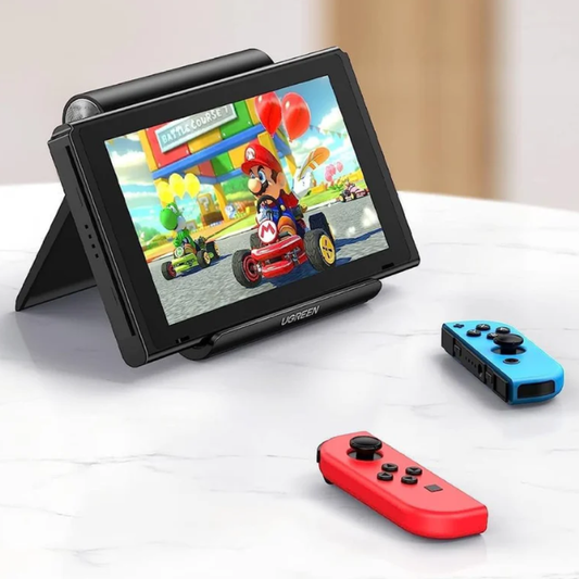 iPad Stand Tablet Desk Holder Adjustable Foldable Tablet Stand for iPad, Samsung Galaxy Tab and Other Tablets with Stable Anti-Slip Design