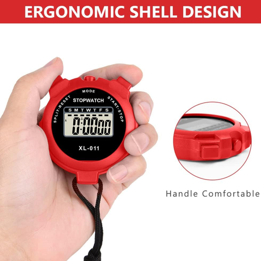 Vicloon Digital Sports Stopwatch – Large Display Timer with Lap Memory & Alarm for Training & Running