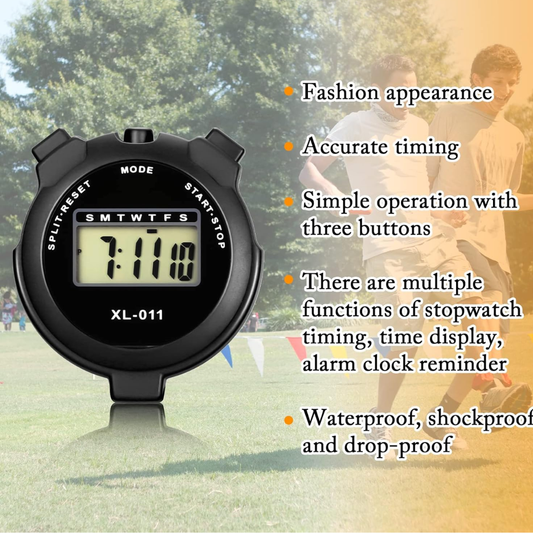 3 Pcs Digital Sports Stopwatch Set – Multi-Function Timer for Running & Training