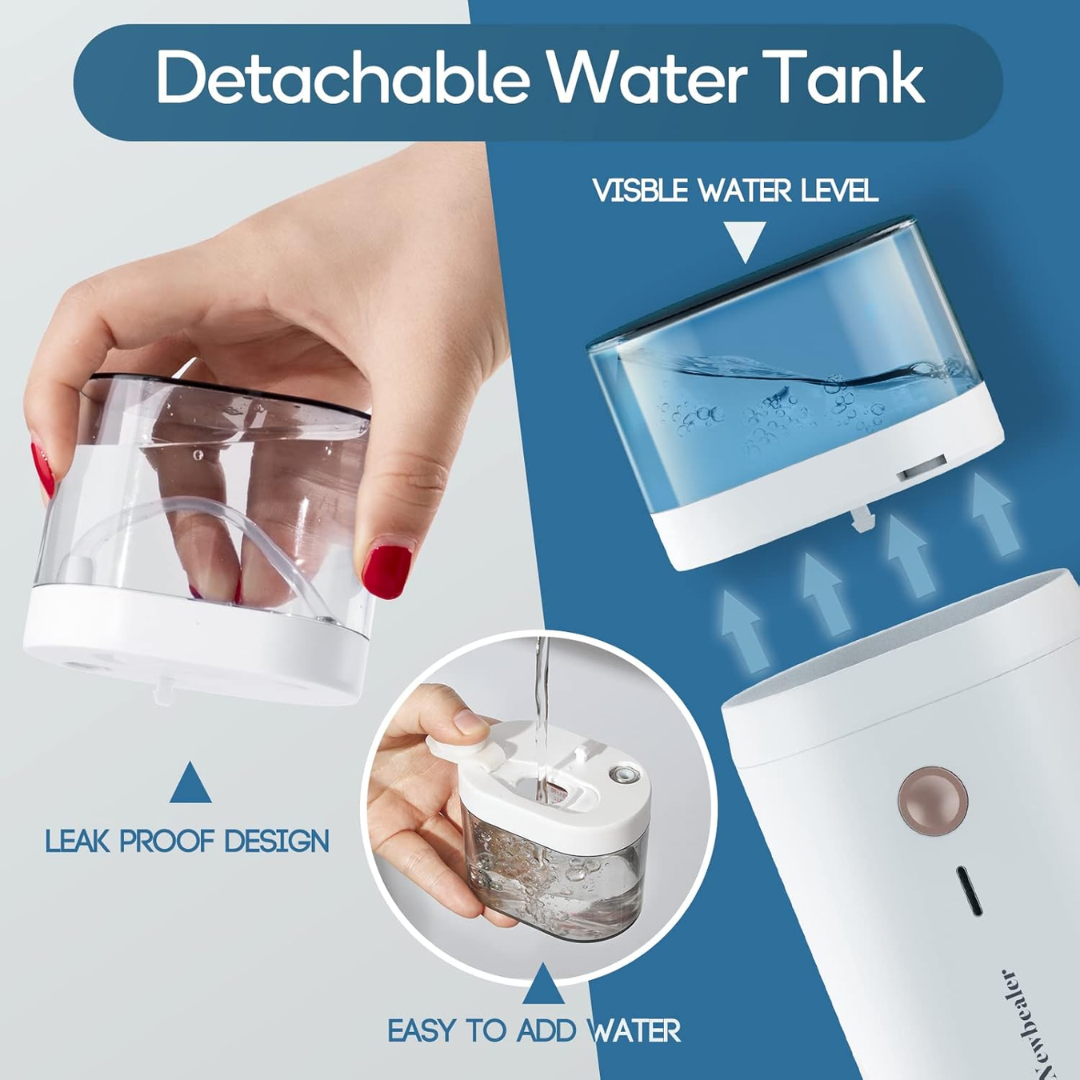 Newbealer Portable Clothes Steamer, 1200W Fast Heat-Up Handheld Garment Steamer with 180ml Tank for Home & Travel, Vertical & Horizontal Use