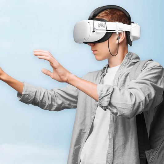 SUPERUS Elite Strap Replacement for Meta/Oculus Quest 2 - Enhanced Comfort, Reduce Head Pressure - Adjustable Hinge