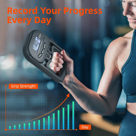 396lbs/180kg Digital Grip Strength Trainer – Rechargeable Hand Dynamometer with LCD Display, Adjustable Grip Strength Tester