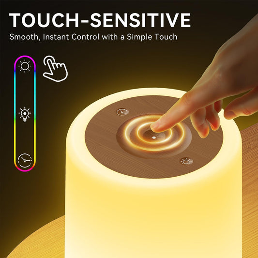 Auxmir Rechargeable Baby Night Lamp 5-Mode Touch LED