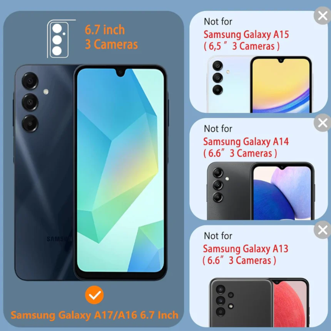Samsung Galaxy A17/A16 Protective Phone Case Shockproof Slim Cover with Precise Cutouts and Durable Design