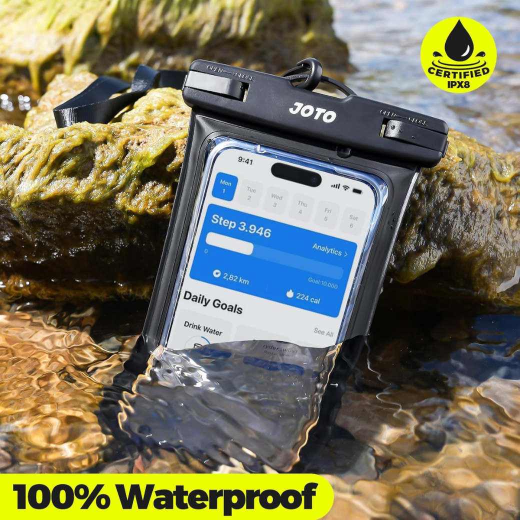 Waterproof Phone Pouch Universal Waterproof Dry Bag Case with Secure Lock Seal for Smartphones, Swimming, Beach and Travel Use