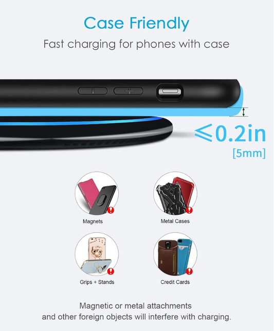 Wireless Charger for iPhone and Samsung