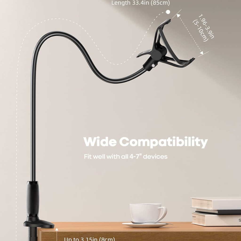 Gooseneck Bed Phone Holder