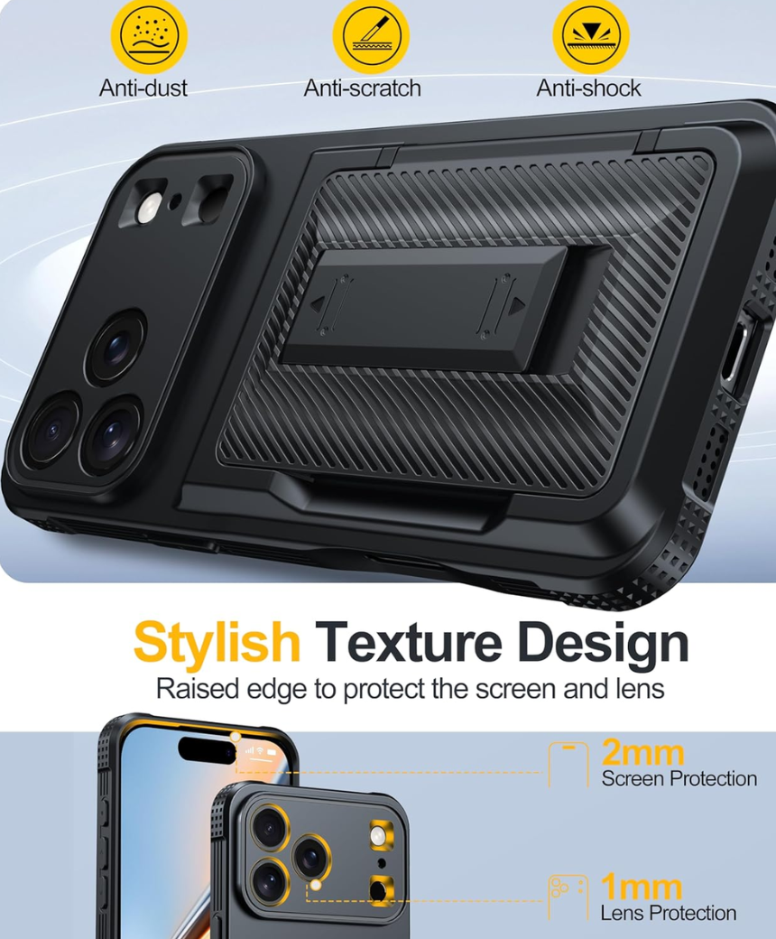 for iPhone 17 Pro Case Wallet