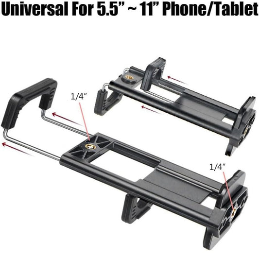 Phone Tablet Tripod by A2Z2U Group. Tripod Stand for Apple/Samsung/Huawei. Best for Phone or Tablet. Sturdy and Durable Stand Made from Metal and Plastic Backed Legs