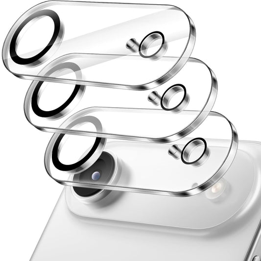 Camera Lens Protector for iPhone 17 Air, 9H Tempered Glass, Anti-Scratch, Case Friendly, Does Not Affect Night Shots, HD Clear, 6.5-Inch Display, 3-Pack (Clear)