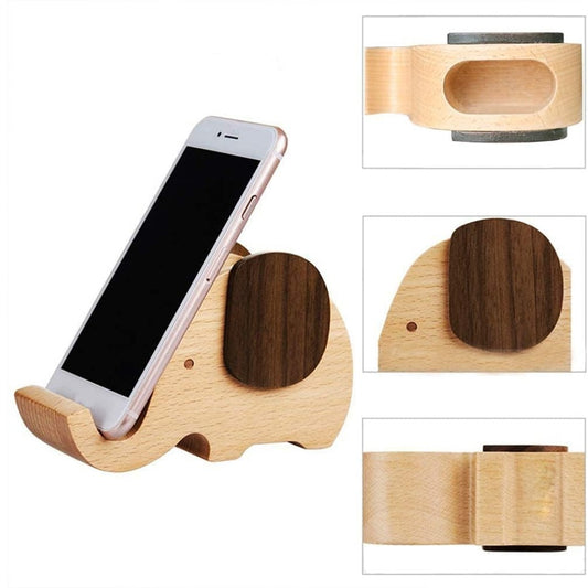 Birthday Gifts for Women: Wooden Pen Phone Stand Elephant Phone Holder Animal Phone Stand - Wood Ladies Christmas Gifts for Female Friend Sister Wife Daughter Mum