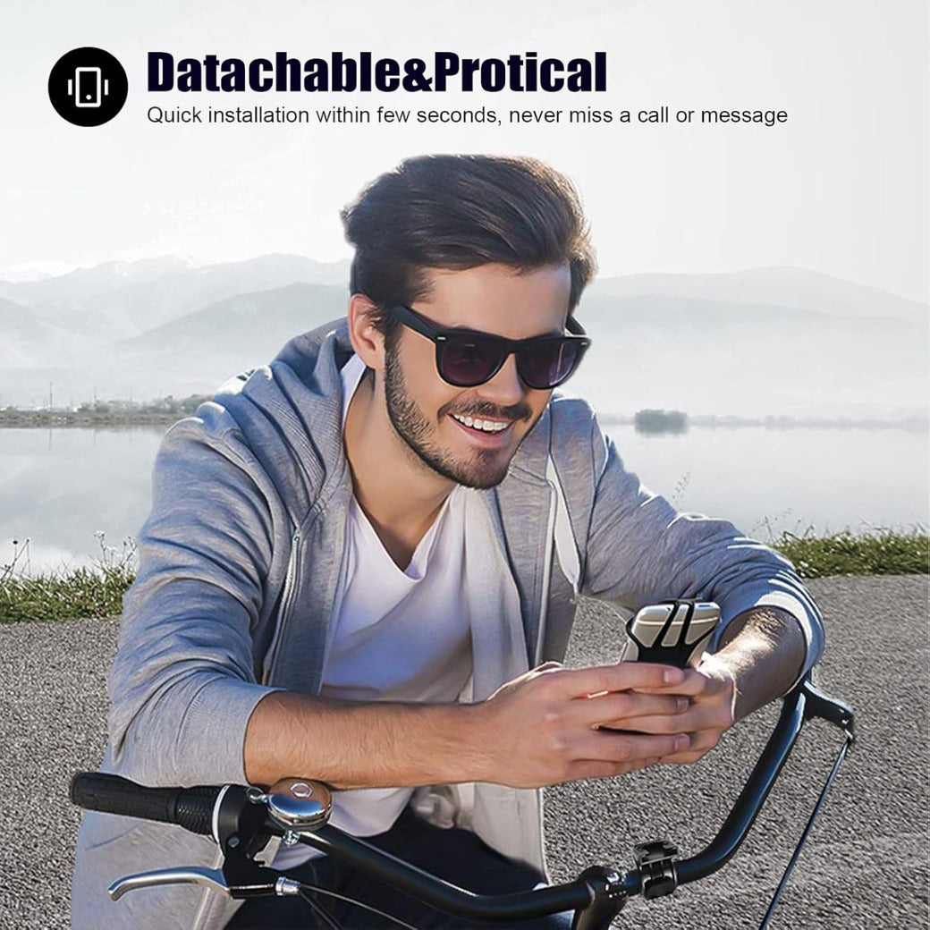 Bike Phone Holder, Universal Bicycle Motorcycle Cell Phone mount, 360° Rotatable Adjustable Bike Phone Mount Compatible for 4" to 6.7" Smartphones