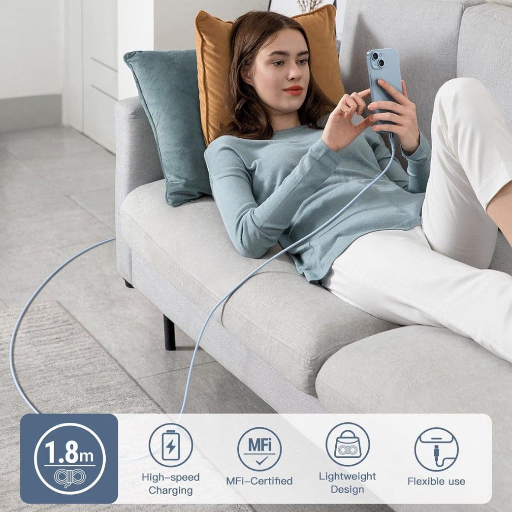 iPhone Charger,3PACK 6FT/1.8M MFi Certified Lightning Cable Fast Charge TPE Long iPhone Charging Cable Compatible with iPhone 14 13 12 11 Pro Max Pro XS X XR 8 7 6