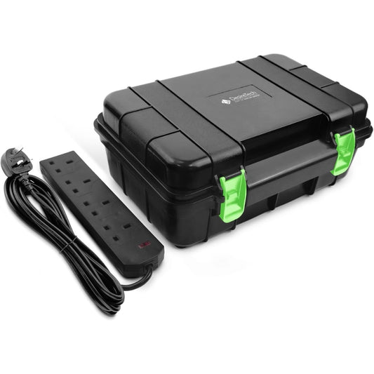 Weatherproof Outdoor Electric Box with 4 Gang 10m Extension Lead – IP54 Rated