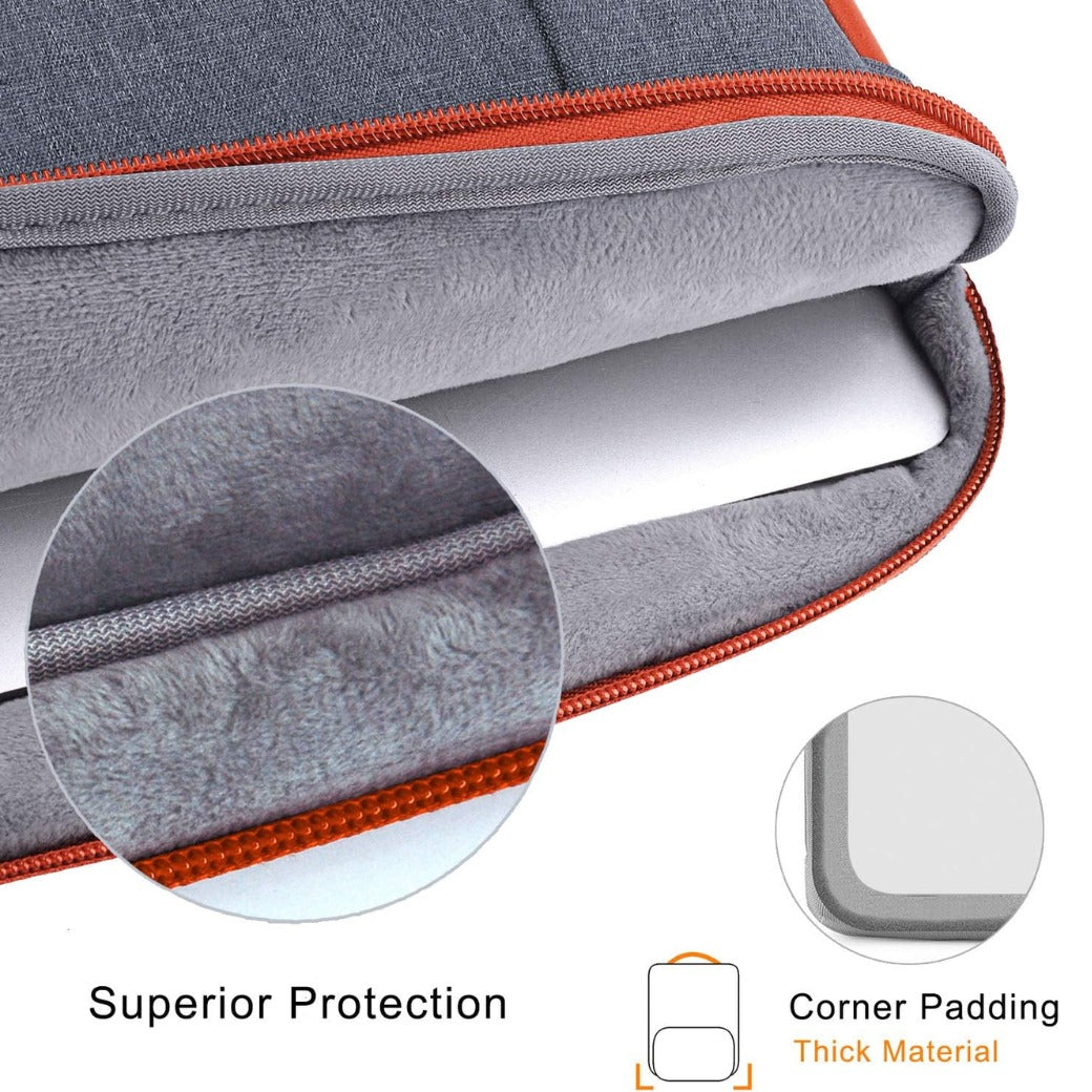 Laptop Sleeve Case 13 13.3 14 Inch with Detachable Accessories Pouch,