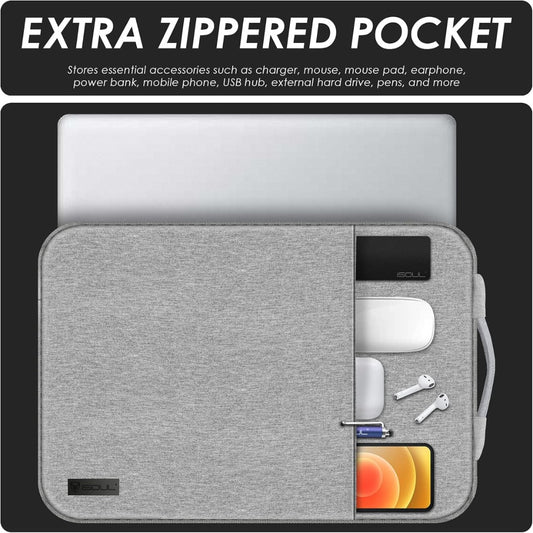 14-15.6 inch Shock Resistant Laptop Sleeve Case Briefcase Bag