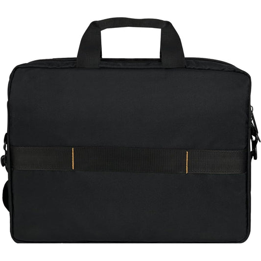 Compact Laptop Shoulder Bag Carrying case with Accessory Storage Pockets (14 inch - 35.6 cm) Black