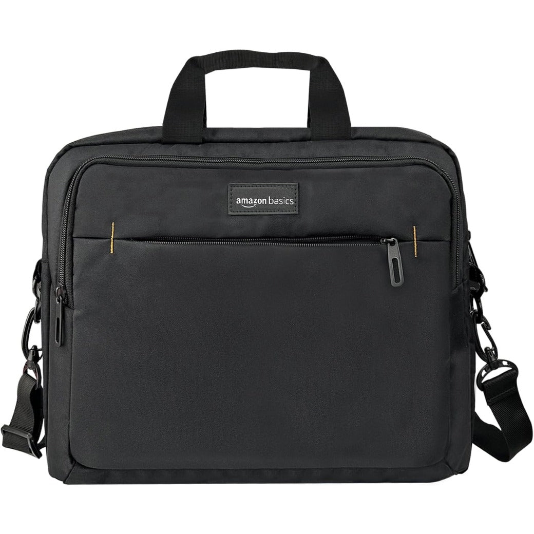 Compact Laptop Shoulder Bag Carrying case with Accessory Storage Pockets (14 inch - 35.6 cm) Black