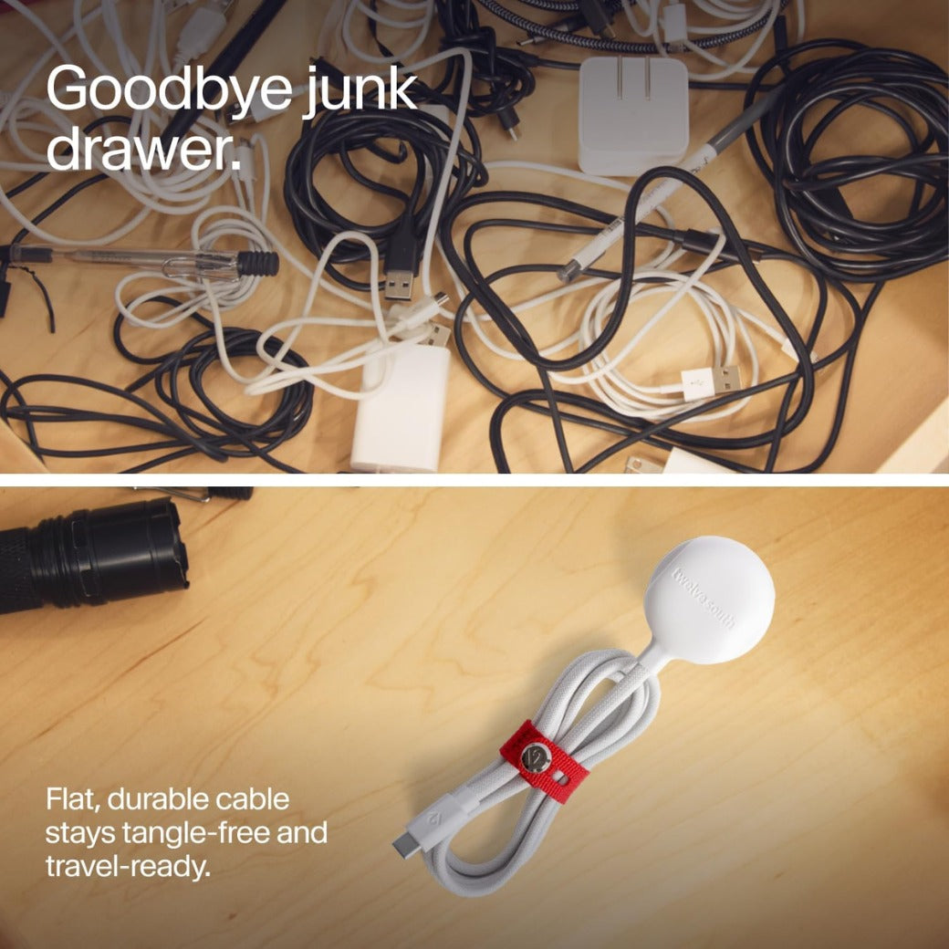 South PowerCord All-in-One 30W USB-C Fast Charger with Universal Compatibility– 4 ft Charging Cable + Wall Adapter Block with USB-C PD 3.0 for iPhone, iPad, Samsung, MacBook Air, and More, Dune