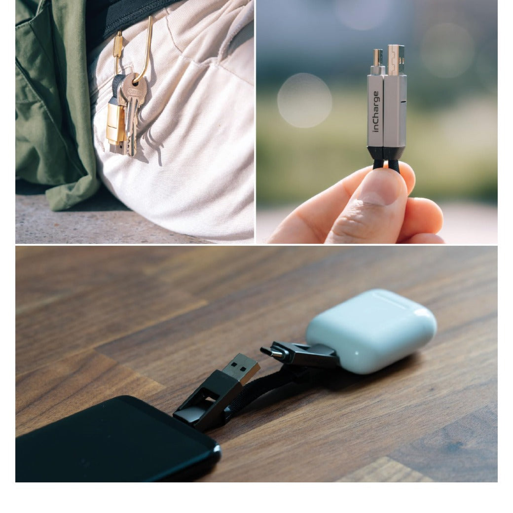 Charge 6 - USB C Charger Cable, Lightning Cable for Smartphone, Universal Cable Charger 6 in 1