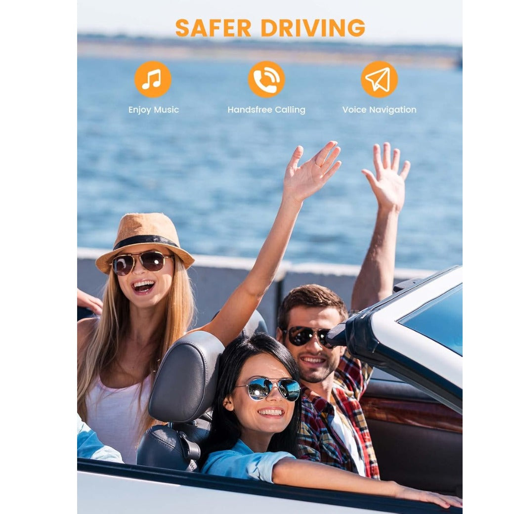 Aux Bluetooth 5.3 Receiver, Car Bluetooth Aux Adapter Rotatable 180° Wireless Audio for Car 3.5mm Jack Music Home Stereo Speaker Headphones (Handsfree Calls, 10H Battery Life