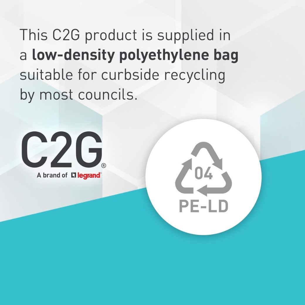 C2G 0.9m / 3ft Slim Aux 3.5mm Audio Cable - M/M, Audio Jack