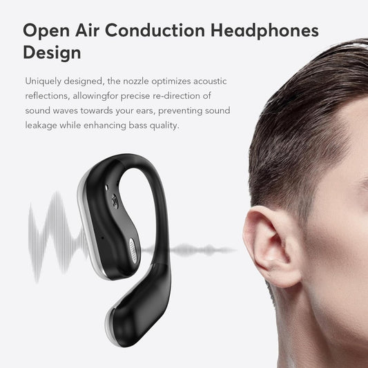 Wireless Earbuds, Bluetooth 5.4 running Headphones, stereo noise cancellation, Bone Conduction Headphones, 40H Playtime, IPX7 Waterproof