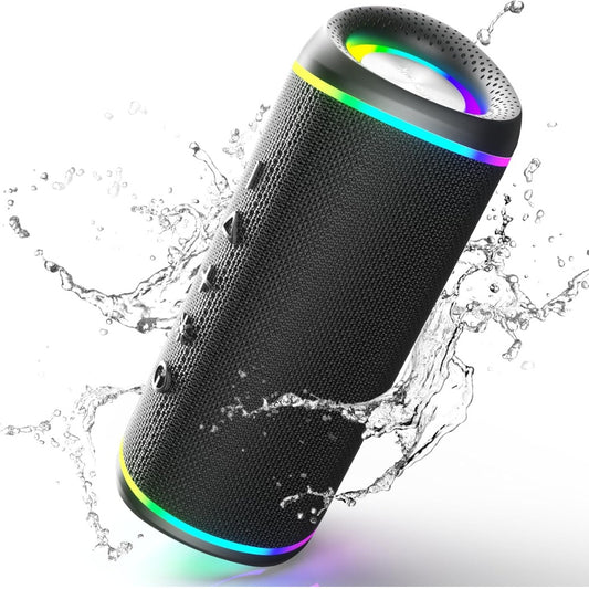 RIENOK 30W Bluetooth Speaker Wireless Portable Waterproof Speaker with 10-Hour Playtime Bluetooth 5.3 TF Card Up to 128G Speakers for Home Garden Party Camping Trave