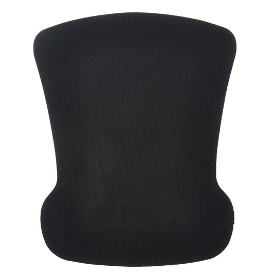 rregular Gel Mouse Pad with Wrist Rest, 20 x 25 cm, Black