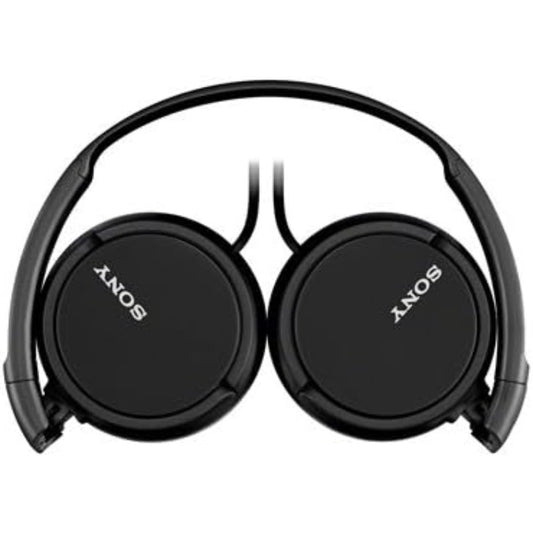 Sony MDR-ZX110 Wired Overhead Headphones, Neodymium Dynamic Drivers, Swivel Fold Design - Black
