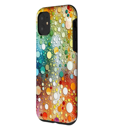 iPhone 11 Protective Case with Vibrant Spectrum Burst Design