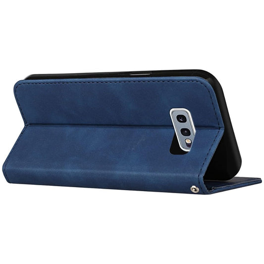 Compatible with Samsung Galaxy S10E Case, Samsung S10E Case Flip Wallet Leather with Card Holder Folding Stand Magnetic Protect Shockproof Cover for Samsung S10E Phone Cases (Blue)
