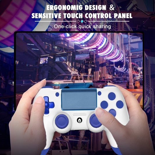 Wireless Controller for PS4, Joystick Controller for PS4/Slim/Pro/PC, with Audio Jack, Vibration, Six-Axis Motion Control, Touchpad