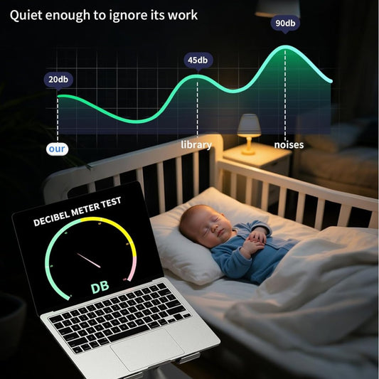 SOUNDANCE Laptop Cooling Pad with Upgrade Low-Noise Fan and 3.0 USB Hubs, Ventilated Laptop Cooler Prevent Overheating, Adjustable Ergonomic Laptop Stand Support Up to 16” Gaming Notebook Computer