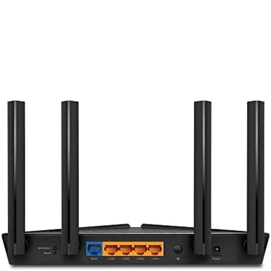 TP-Link Archer AX53 AX3000Mbps Dual-Band WiFi 6 Router, Fast Full Gigabit Ports, Ultra-Low Latency, EasyMesh Compatible, WPA3, Optimal for Gaming, Works with Alexa, Client & Server VPN