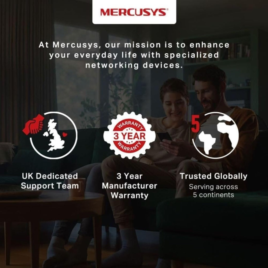 MERCUSYS MB110-4G N300 WiFi 4G Router with Free SIM card, TP-Link 300Mbps Wireless WiFi Router with Sim Slot, Plug & Play, Ethernet Port, Superfast 4G LTE Speed, 4G External Antenna Ports, App Control