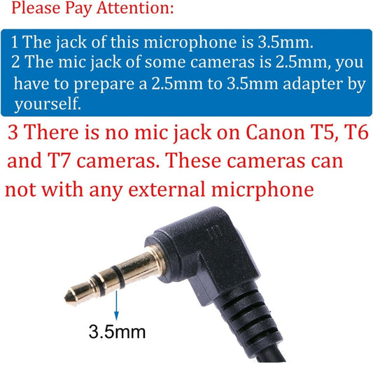 Nicama Cardioid Condenser Interview Vlog Microphone for DSLR Camera Nikon Canon Sony Mirrorless Camera DV Camcorder