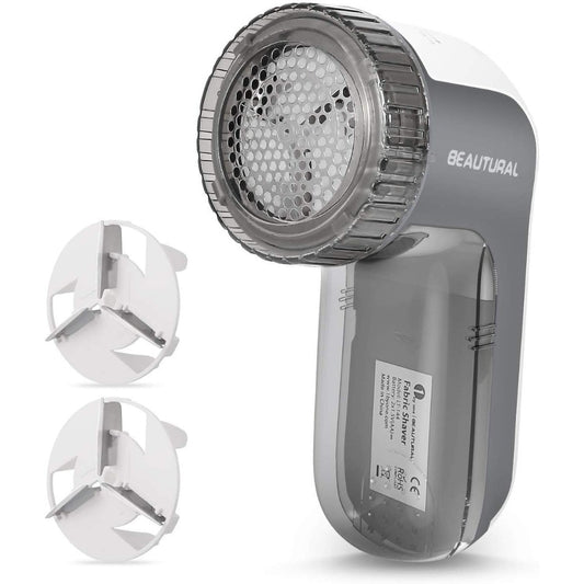 BEAUTURAL Portable Fabric Shaver and Lint Remover with 2-Speeds, Adjustable Shave Height, Quickly and Effectively Remove Fluff, Lint, and Bobbles