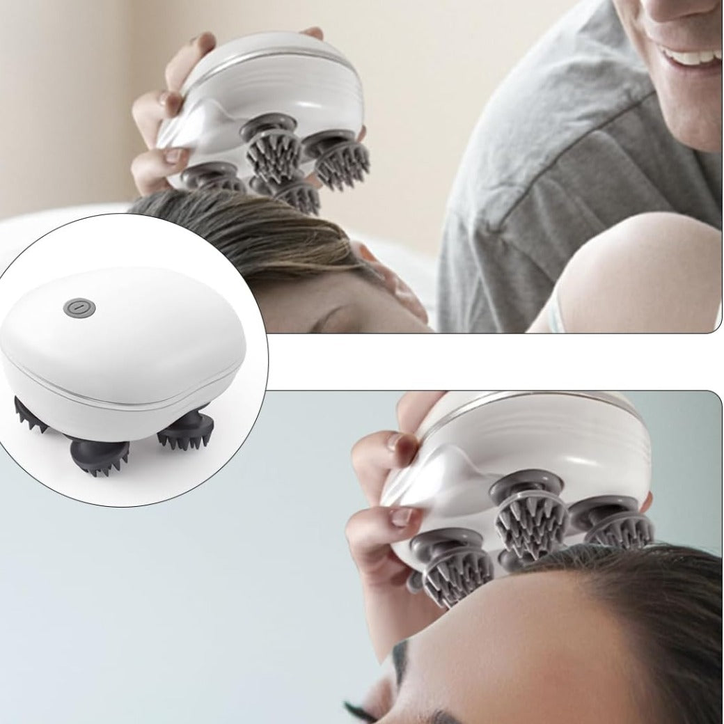 Tiardey Electric Scalp Massager, Wireless Hand Massager for Dogs and Cats, IPX7 Scalp Massage Brush for Full Body Massage, Hair Growth and Stress Relief