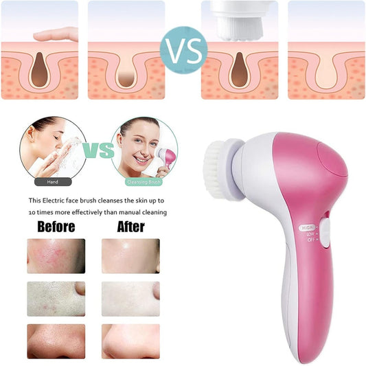 Facial Cleansing Brush Electric Face Massager helps deeply cleanse